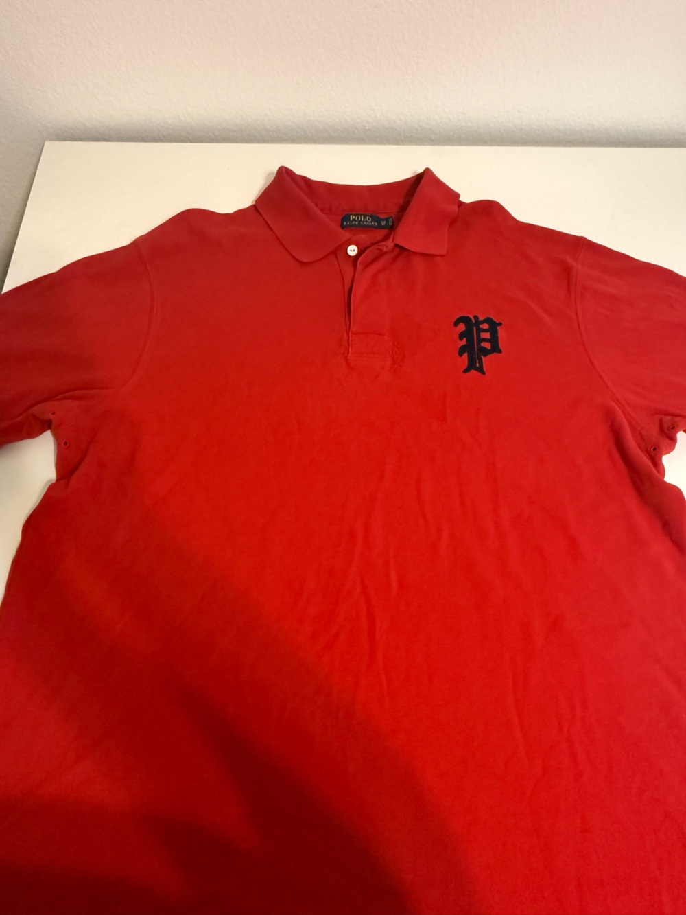 Polo Ralph Lauren Men’s 2XB Big Red Polo Shirt Large Embroidered P Logo